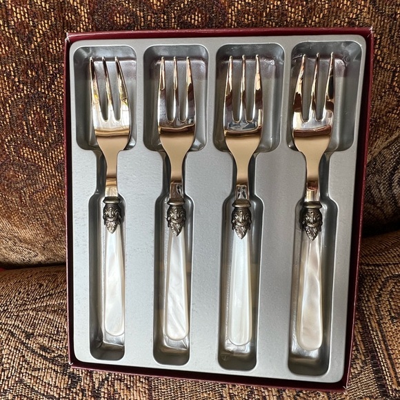 EME Italy Napoleon Cocktail/Seafood Forks 18/10 Set of 4 - Picture 10 of 13